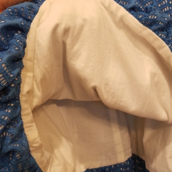 Lilly Pulitzer size 8 Emma Bubble, Blue Eyelet - Picture 5 of 6